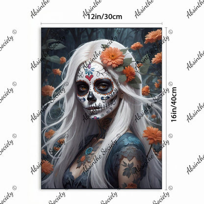 La Luna | Framed Canvas Wall Art | Dark Chicana Gothic Home Décor