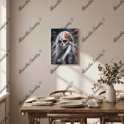 La Luna | Framed Canvas Wall Art | Dark Chicana Gothic Home Décor