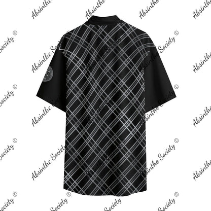 Get Faded | Black & Silver Fade Short-Sleeve Shirt | Dark Chicano Style