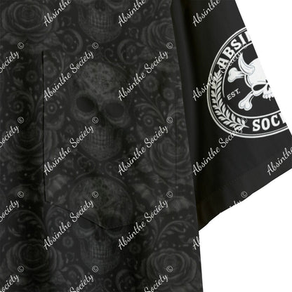 Laugh Now Cry Later Shirt With Pocket Rayon - Absinthe Society Gothic