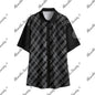Get Faded | Black & Silver Fade Short-Sleeve Shirt | Dark Chicano Style White