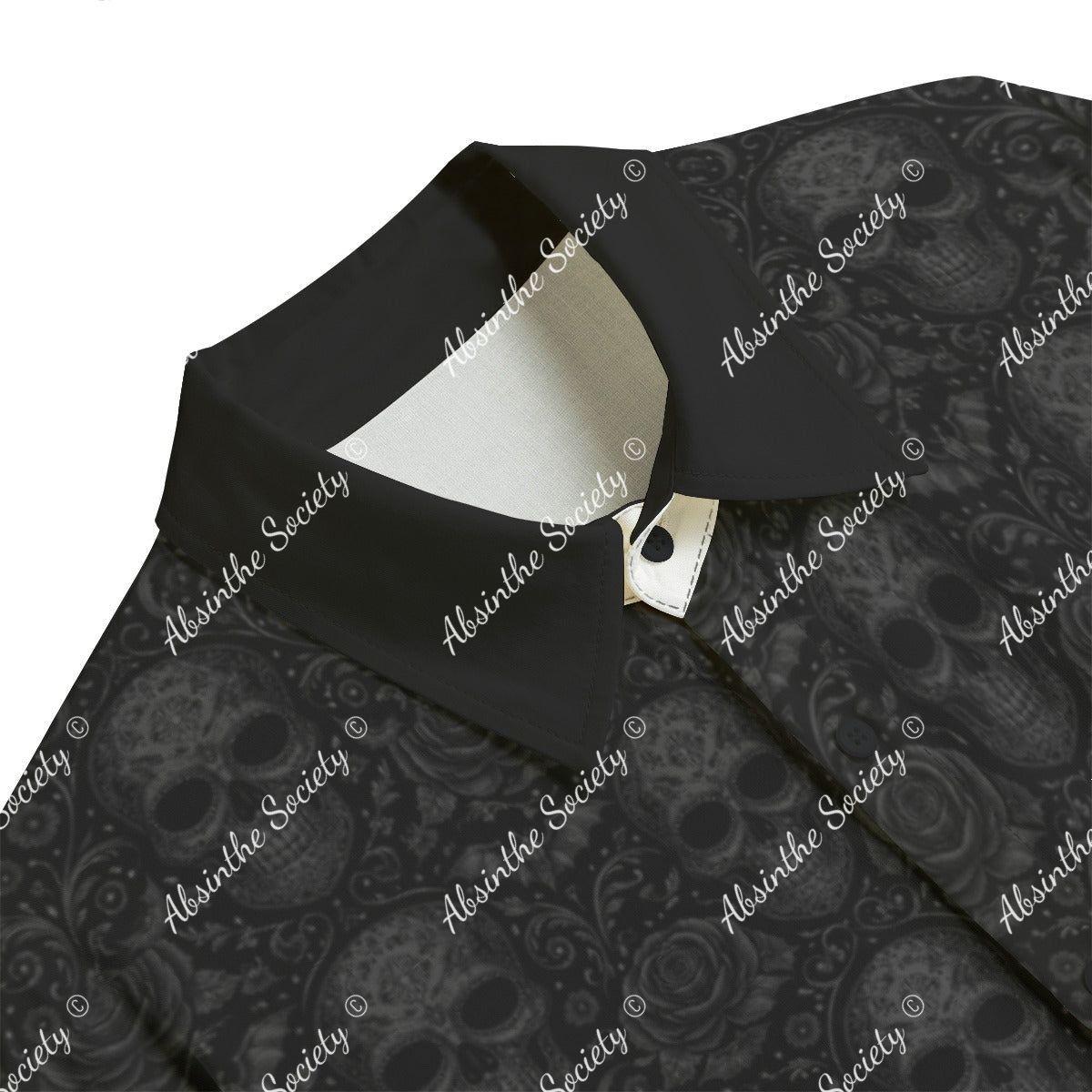 Laugh Now Cry Later Shirt With Pocket Rayon - Absinthe Society Gothic