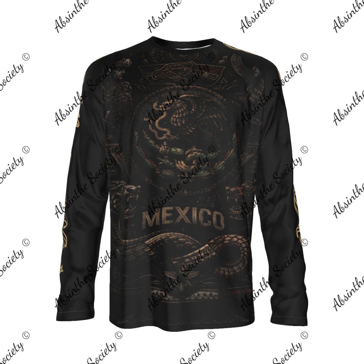 Mi Lindo México - Long Sleeve T-shirt - Mexican Pride Cotton White