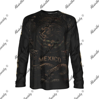 Mi Lindo México - Long Sleeve T-shirt - Mexican Pride Cotton White