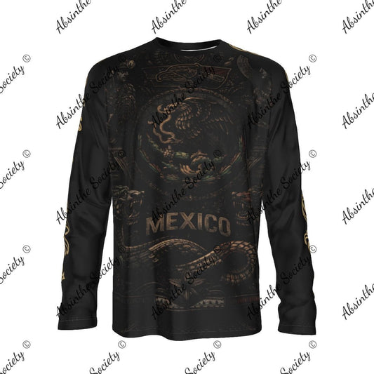 Mi Lindo México - Long Sleeve T-shirt - Mexican Pride Cotton White