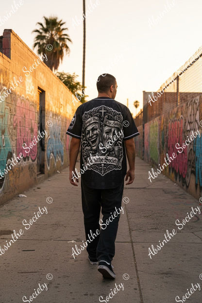 Laugh Now Cry Later- Absinthe Society Baseball Jersey