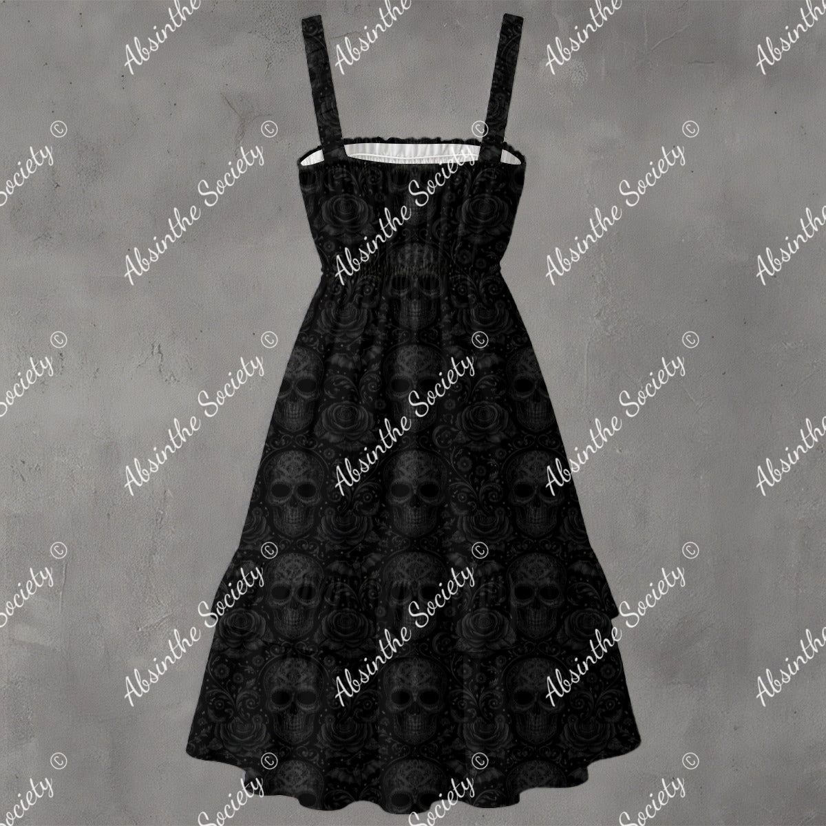 Enchanted Abyss - Ruffle Hem Dress