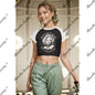 When Im good ... Cropped T-shirt - Mae West Quote White