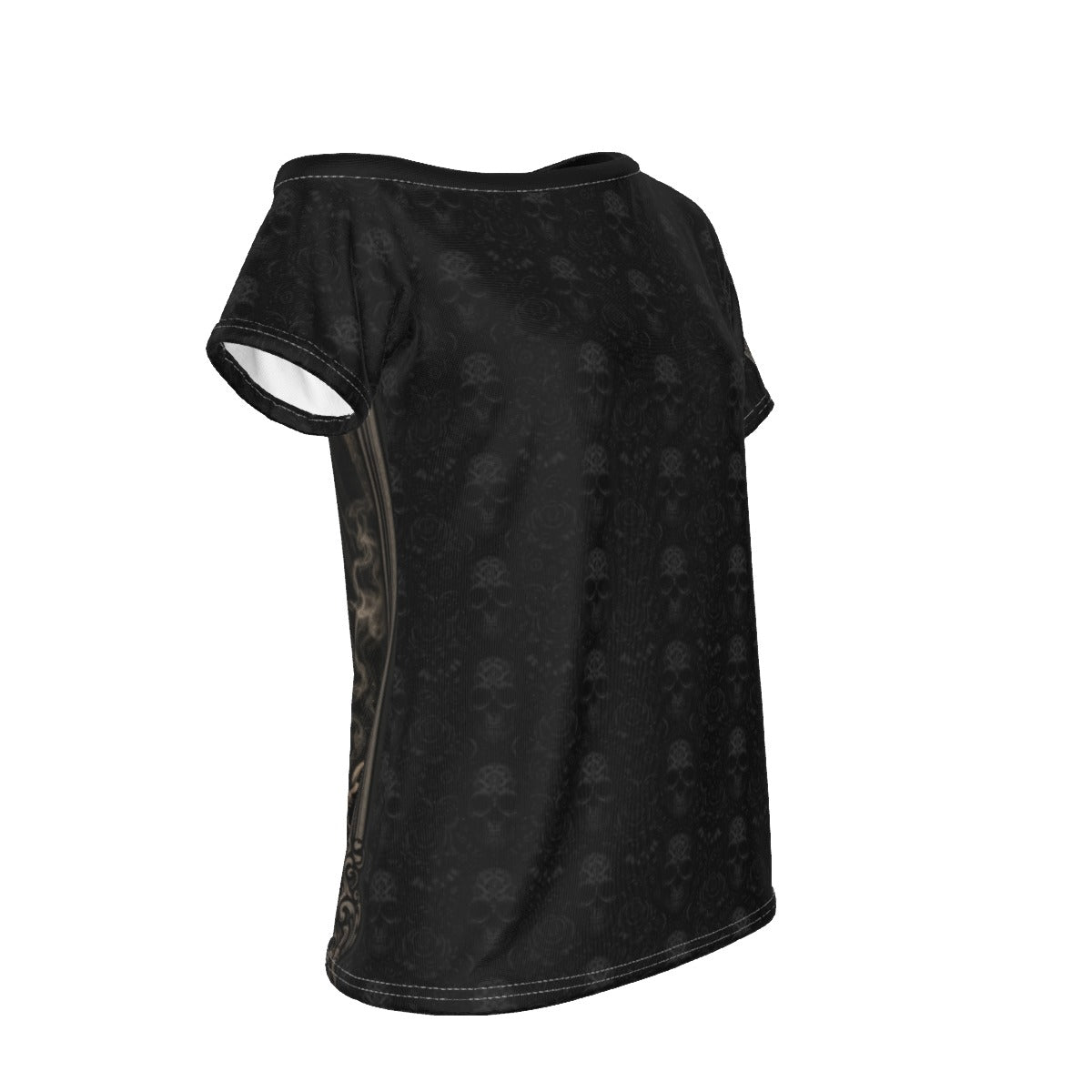 La Piel | Off-Shoulder Tee | Dark Chicana Gothic Streetwear