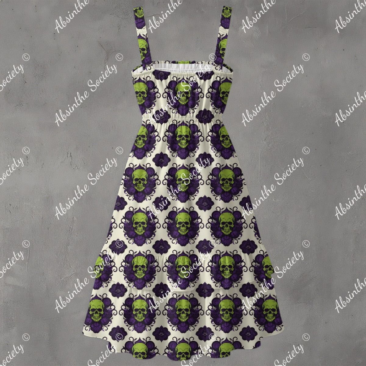 Absinthe Haze - Ruffle Hem Dress