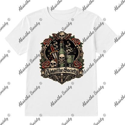 Absinthe Society Old Skool Tattoo Inspired - T-Shirt Printed in USA