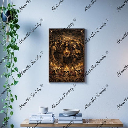 Los Santos - Canvas With Frame Printed in USA|Vertical 2:3 White
