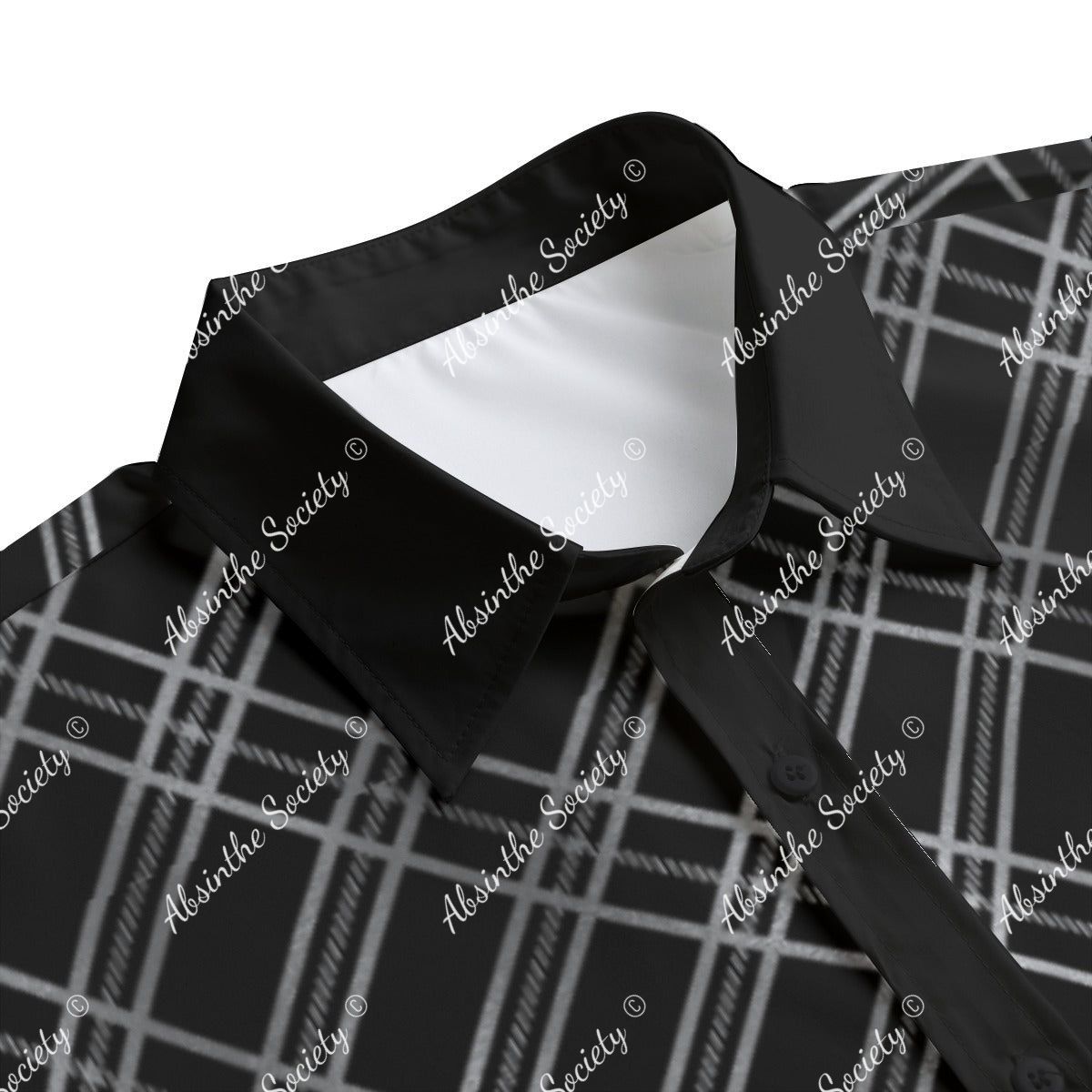 Get Faded | Black & Silver Fade Short-Sleeve Shirt | Dark Chicano Style