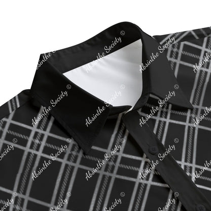 Get Faded | Black & Silver Fade Short-Sleeve Shirt | Dark Chicano Style