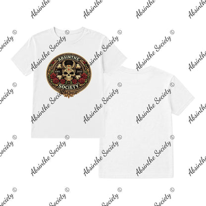 Absinthe Society Color Logo- T-Shirt Printed in USA White