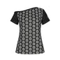 Eternal Angel Roses | Off-Shoulder Tee | Dark Chicana Gothic Streetwear White