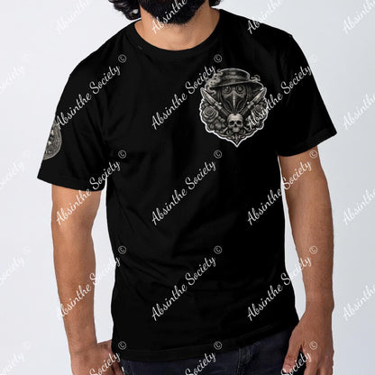 La Vida Toxica - Plague Saint Grayscale Unisex T-Shirt | 190GSM Cotton White