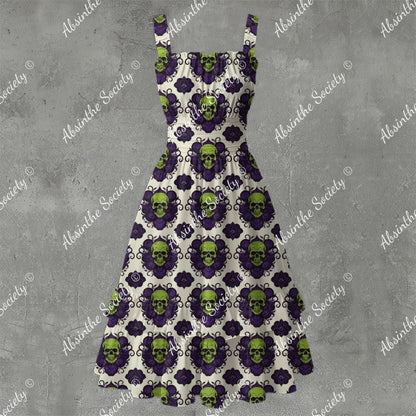 Absinthe Haze - Ruffle Hem Dress White