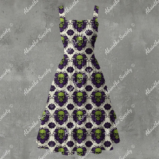 Absinthe Haze - Ruffle Hem Dress White