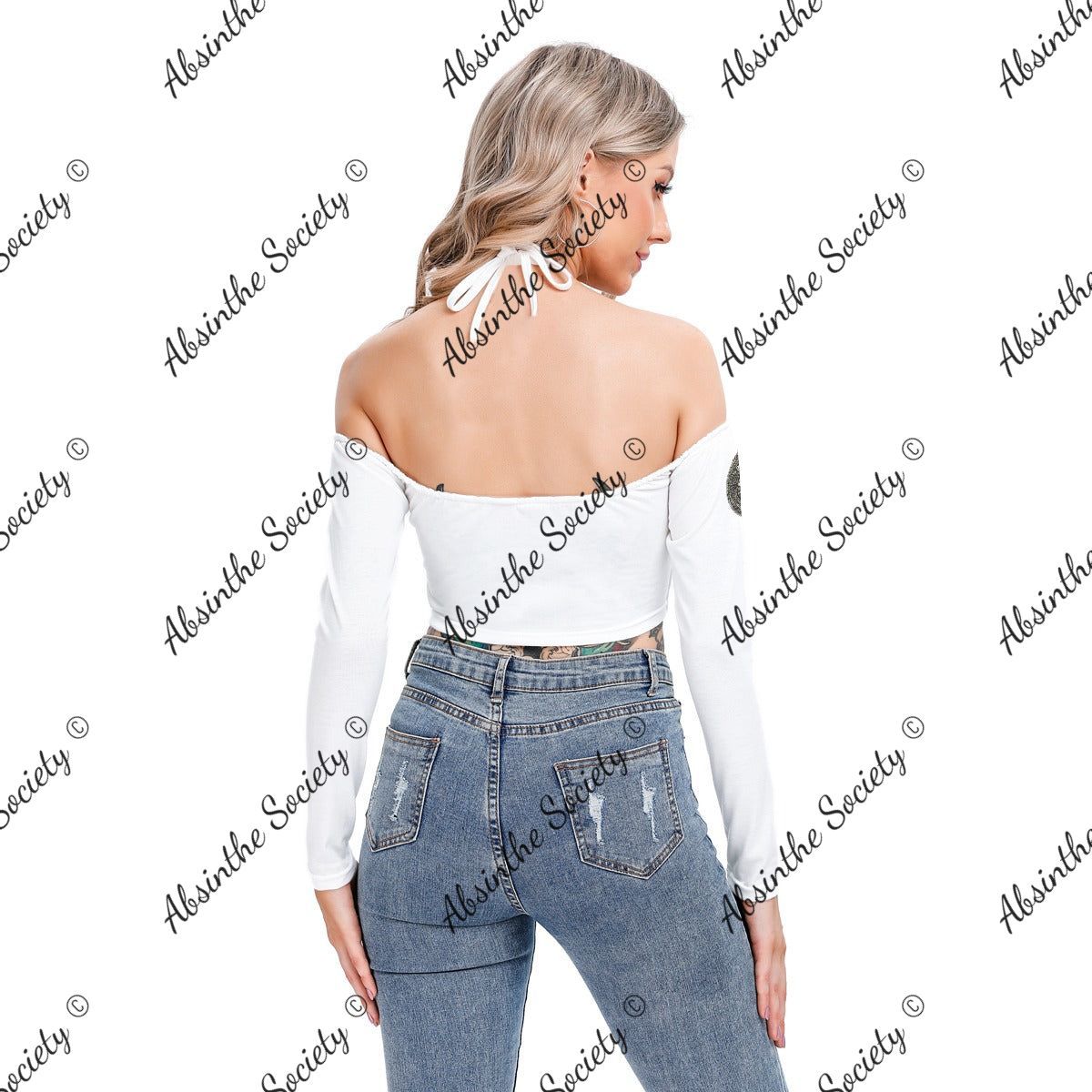 Eternal Angel-Marilyn Monroe | Halter Lace-Up Top | Dark Chicana Gothic Streetwear
