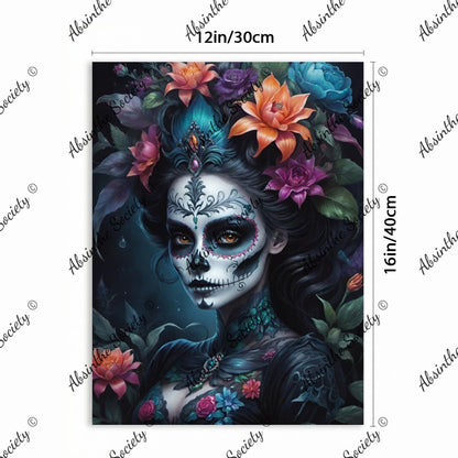 La Bruja | Framed Canvas Wall Art | Dark Chicana Gothic Home Décor