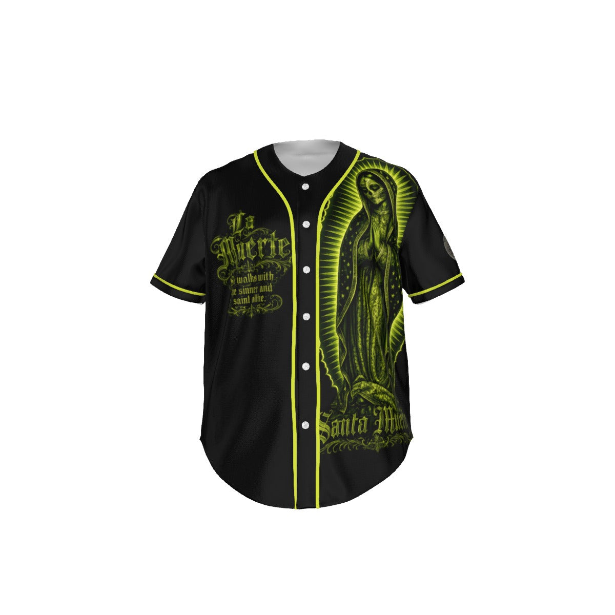 La Muerte |Baseball Jersey | Dark Chicano Gothic Streetwear White
