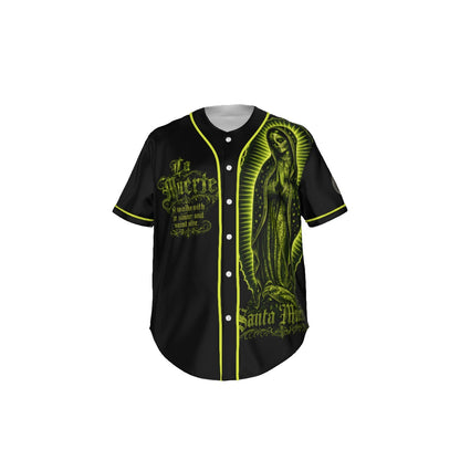 La Muerte |Baseball Jersey | Dark Chicano Gothic Streetwear White