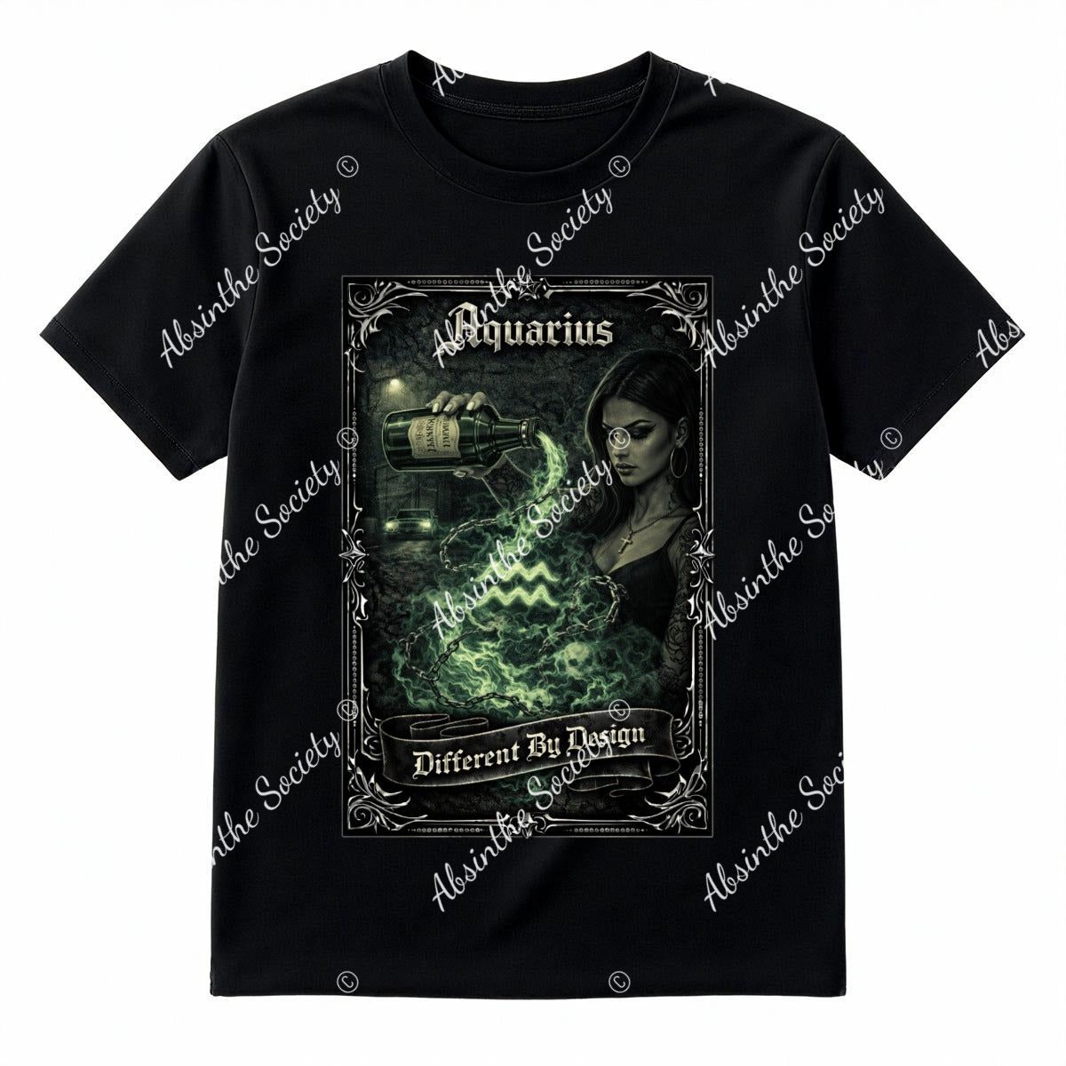 Aquarius- Different by Design T-Shirt Printed in USA