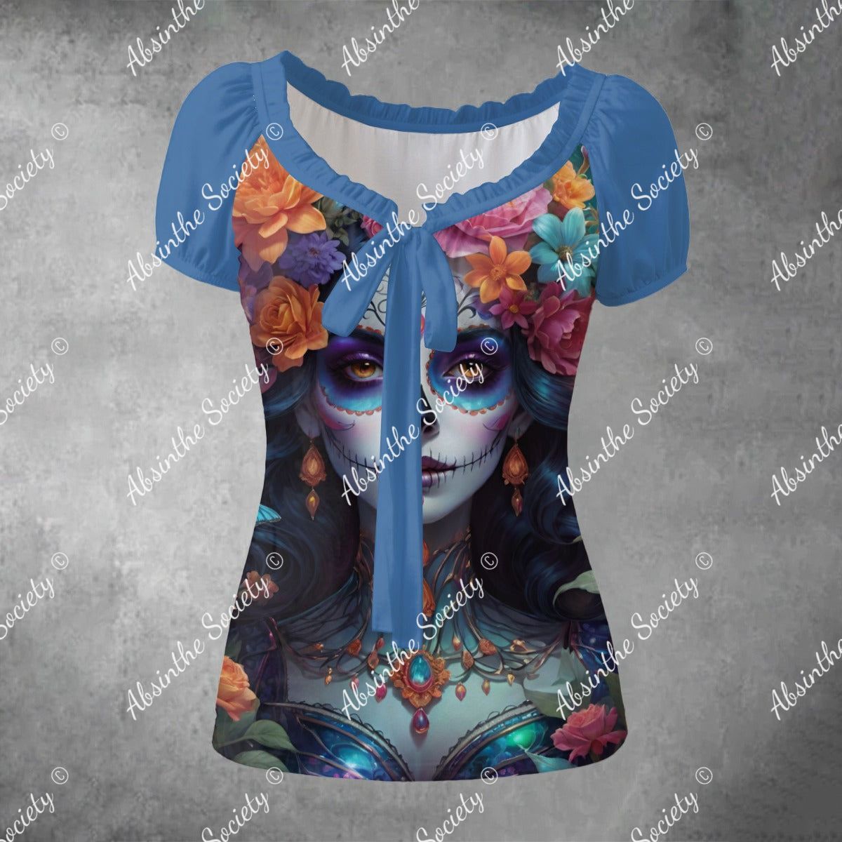 Midnight Reverie - Puff Sleeve Shirt White