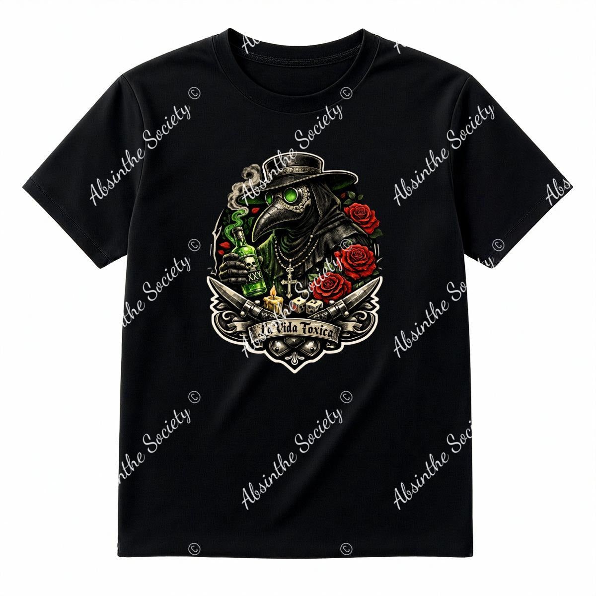 La Vida Toxica - La Pareja - Double Side T-Shirt Printed in USA