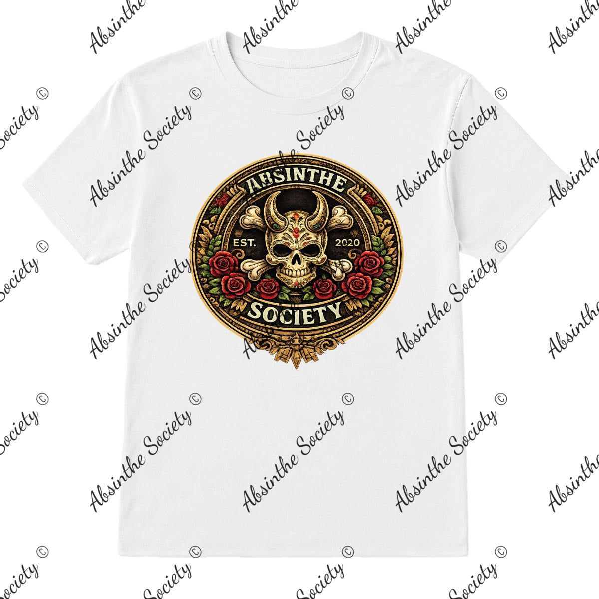 Absinthe Society Color Logo- T-Shirt Printed in USA
