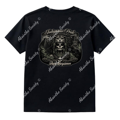 Indigenous Pride — Aquí Seguimos — Jaguar Queen T-Shirt | Printed in USA | Absinthe Society