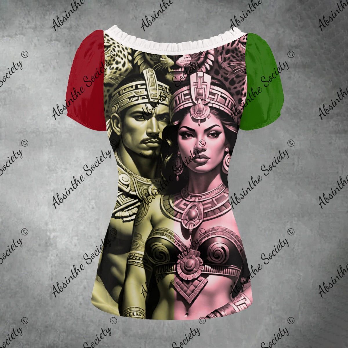 Bandera Cultura - Mexico Pride - Puff Sleeve Shirt