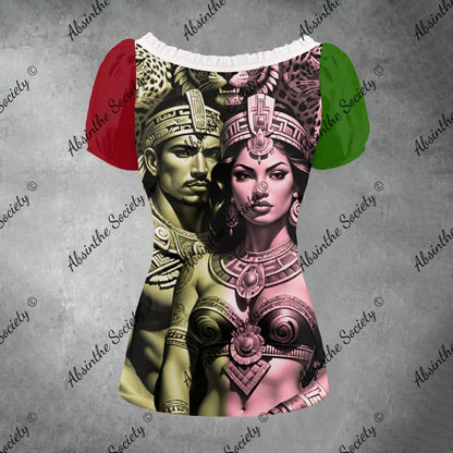 Bandera Cultura - Mexico Pride - Puff Sleeve Shirt
