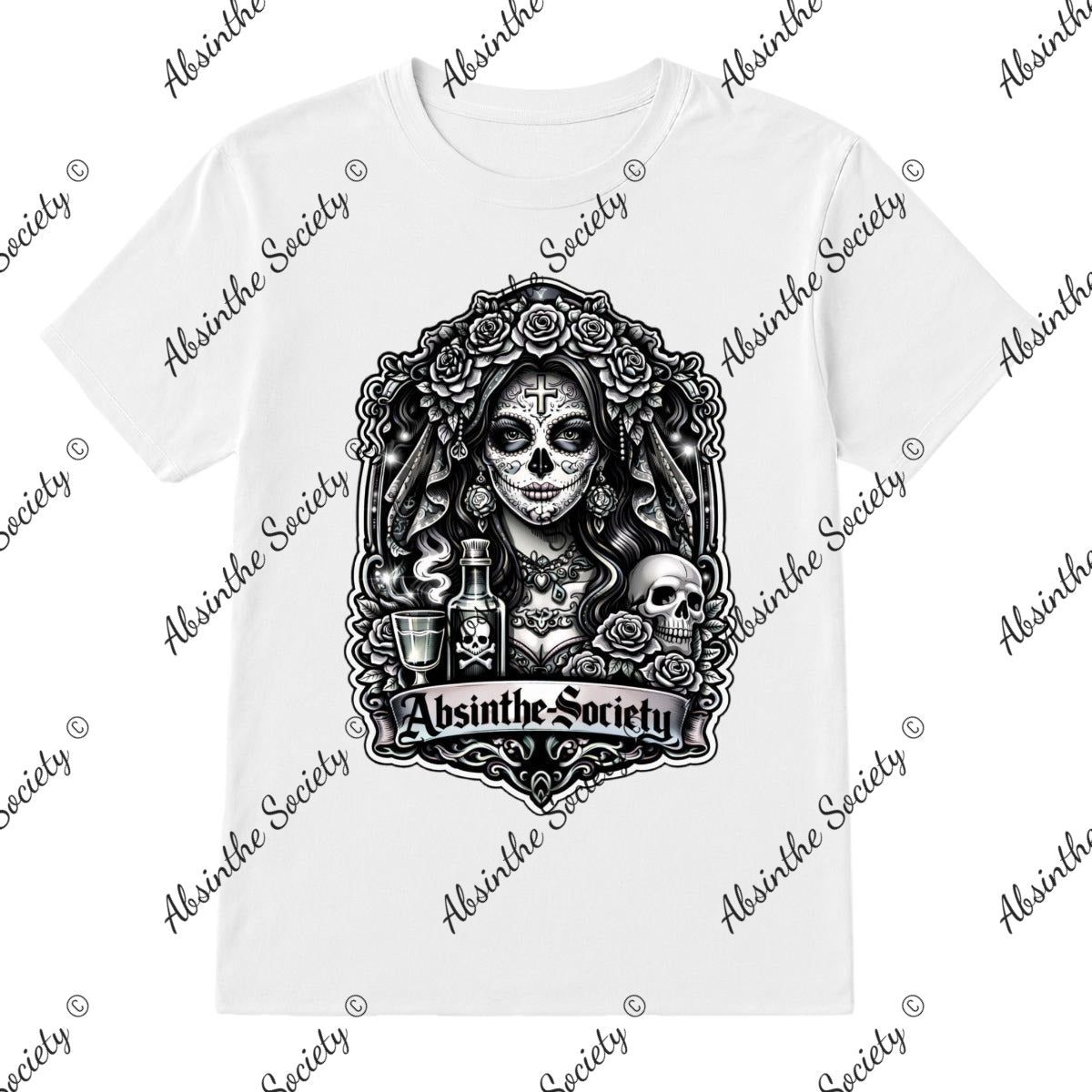 Absinthe Society Catrina - T-Shirt Printed in USA