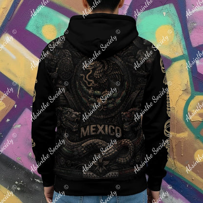 Mi Lindo México Heavy Fleece Zip Up Hoodie - Mexican Pride