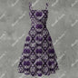 Victorian Elegance Ruffle Hem Dress - Gothic Romantic Vintage White