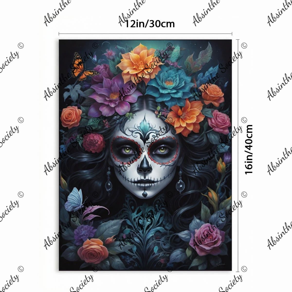 La Vela | Framed Canvas Wall Art | Dark Chicana Gothic Home Décor