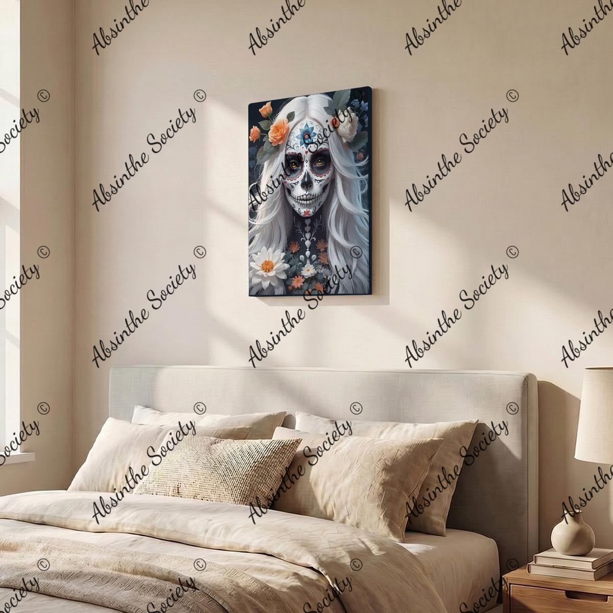 La Sombra | Framed Canvas Wall Art | Dark Chicana Gothic Home Décor