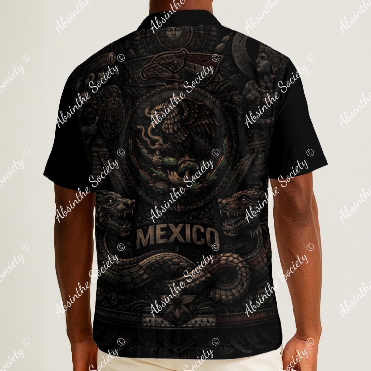 Mexico - Hawaiian Shirt -Mexican Pride Button Up