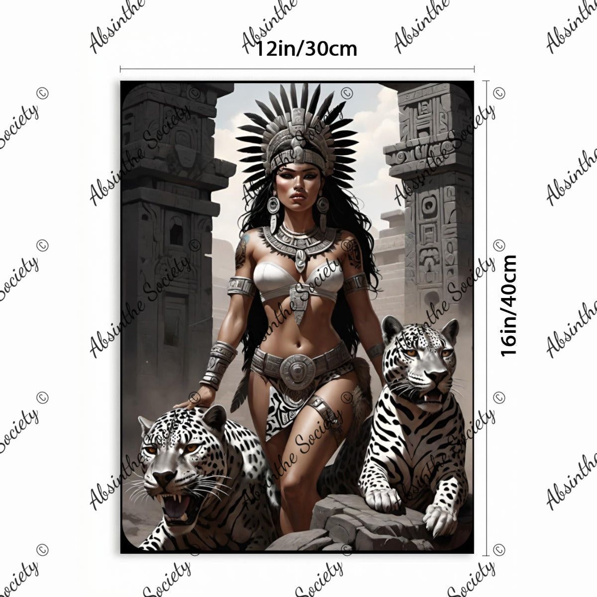 La Reina | Framed Canvas Wall Art | Dark Chicana Gothic Home Décor