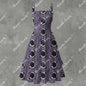 Victorian Rosé Ruffle Hem Dress - Gothic Romantic Vintage White