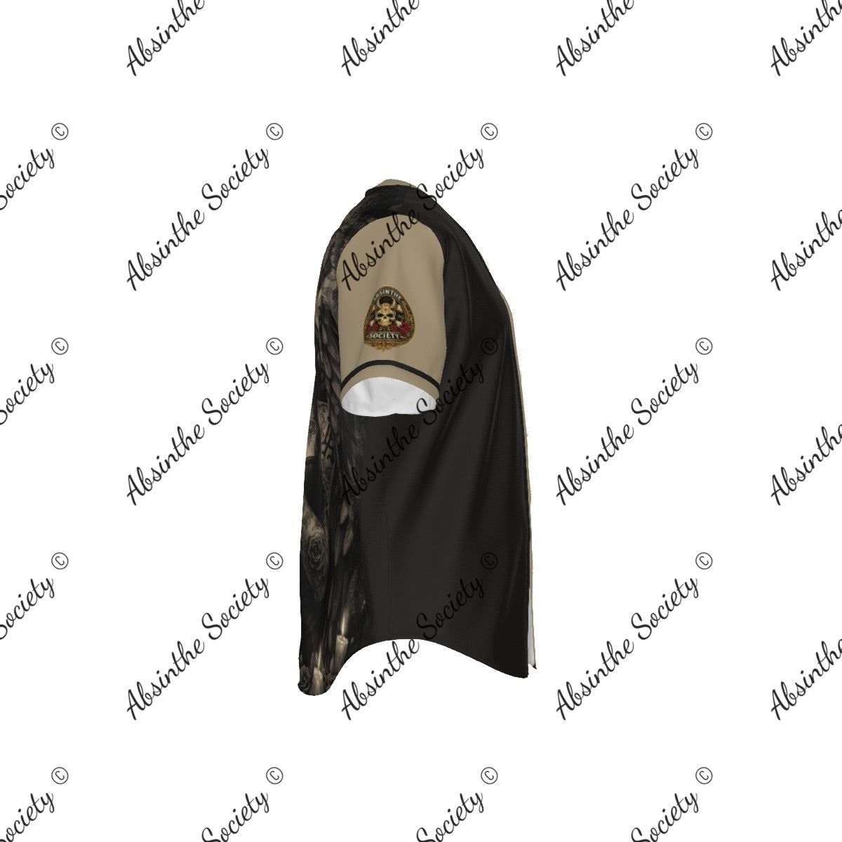 Angel del Barrio Baseball Jersey | Dark Chicano Streetwear | Absinthe Society