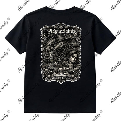La Vida Toxica- La Pareja Grayscale- Double Side T-Shirt Printed in USA