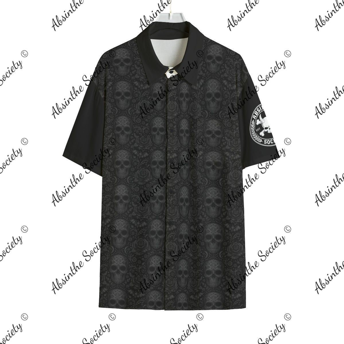 Laugh Now Cry Later Shirt With Pocket Rayon - Absinthe Society Gothic
