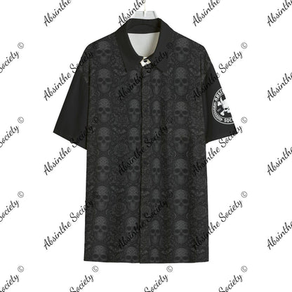 Laugh Now Cry Later Shirt With Pocket Rayon - Absinthe Society Gothic