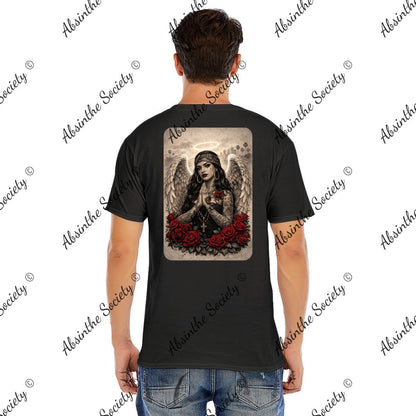 Angel De Las Rosas | Unisex Graphic Tee | Dark Chicana Gothic Streetwear
