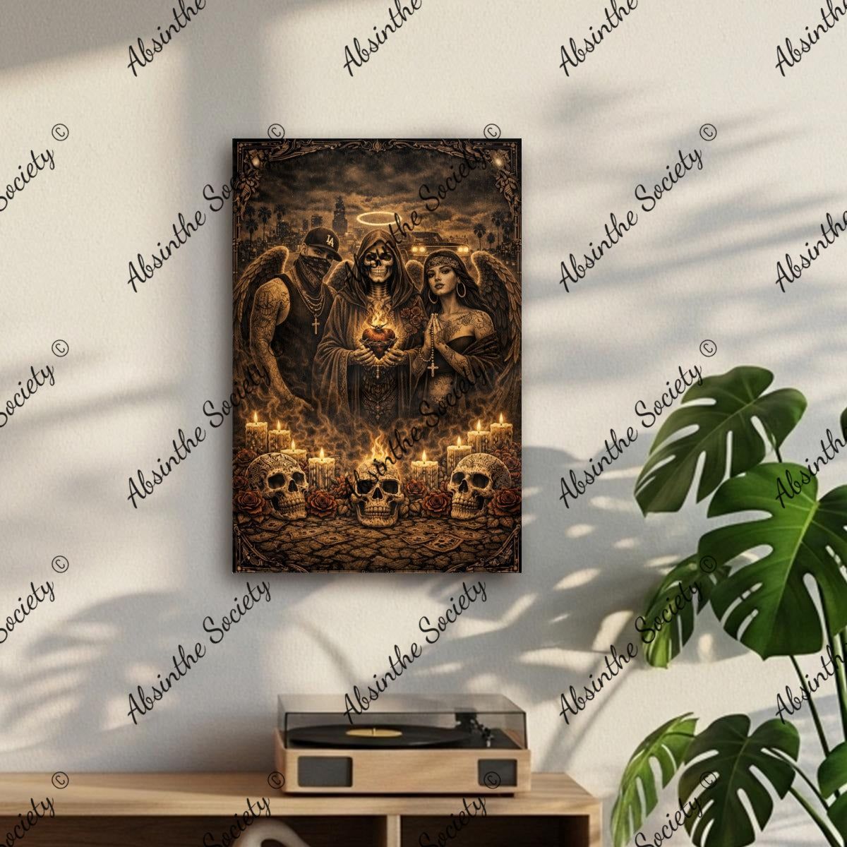 Los Santos - Canvas With Frame Printed in USA|Vertical 2:3