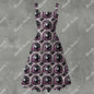 Moonlit Elegance Ruffle Hem Dress - Gothic Celestial White
