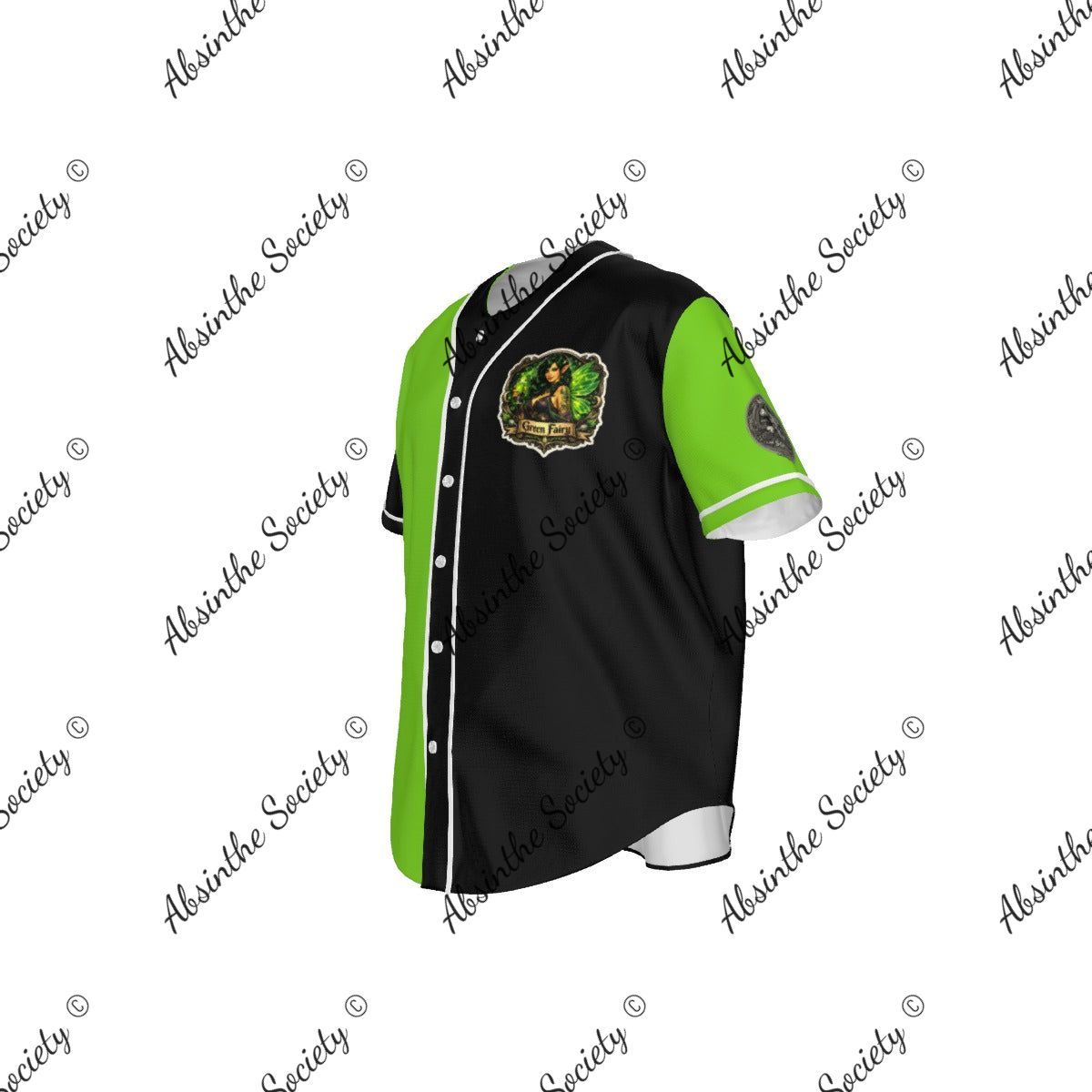 Absinthe Society - Green Fairy - Baseball Jersey
